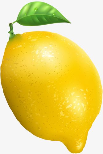 金色柠檬水果素材图